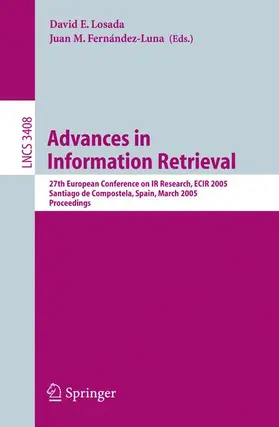 Fernández-Luna / Losada |  Advances in Information Retrieval | Buch |  Sack Fachmedien