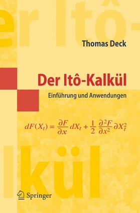 Deck |  Deck, T: Itô-Kalkül | Buch |  Sack Fachmedien
