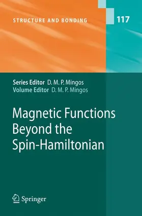 Mingos |  Magnetic Functions Beyond the Spin-Hamiltonian | Buch |  Sack Fachmedien