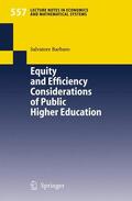 Barbaro |  Barbaro, S: Equity and Efficiency of Higher Education | Buch |  Sack Fachmedien