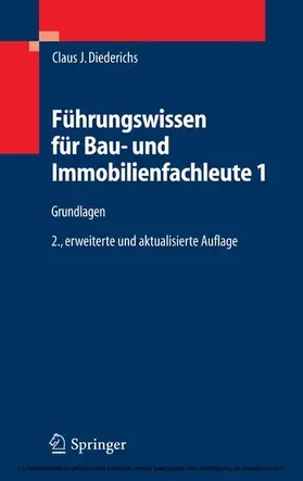 Diederichs | Führungswissen für Bau- und Immobilienfachleute 1 | E-Book | www.sack.de