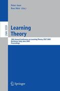 Meir / Auer |  Learning Theory | Buch |  Sack Fachmedien