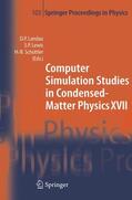 Landau / Schüttler / Lewis |  Computer Simulation Studies in Condensed-Matter Physics XVII | Buch |  Sack Fachmedien