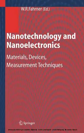 Fahrner | Nanotechnology and Nanoelectronics | E-Book | www.sack.de