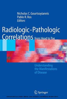 Gourtsoyiannis / Ros |  Radiologic-Pathologic Correlations from Head to Toe | eBook | Sack Fachmedien
