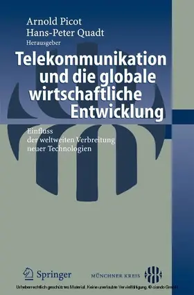 Quadt / Picot |  Telekommunikation und die globale wirtschaftliche Entwicklung | eBook | Sack Fachmedien