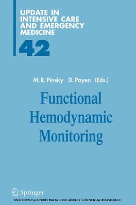 Pinsky / Payen | Functional Hemodynamic Monitoring | E-Book | sack.de