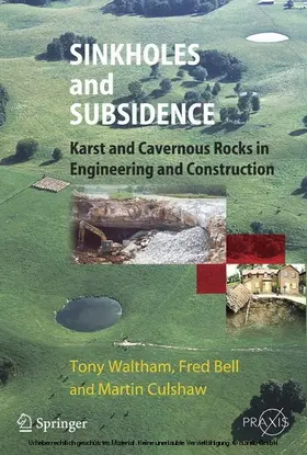 Waltham / Bell / Culshaw |  Sinkholes and Subsidence | eBook | Sack Fachmedien