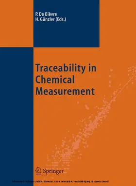 Bièvre / Günzler | Traceability in Chemical Measurement | E-Book | www.sack.de