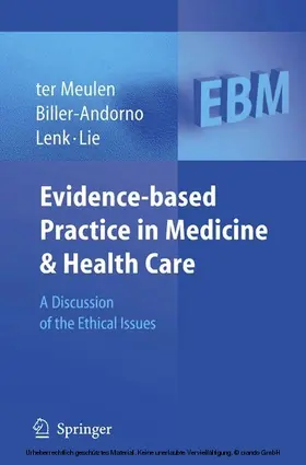 Meulen / Biller-Andorno / Lenk |  Evidence-based Practice in Medicine and Health Care | eBook | Sack Fachmedien