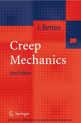 Betten |  Creep Mechanics | eBook | Sack Fachmedien