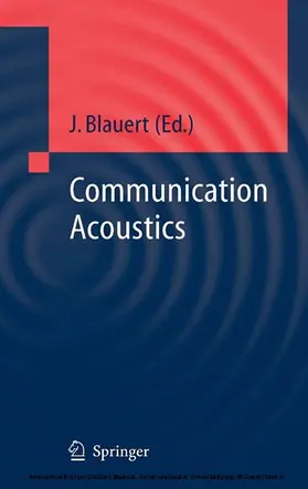 Blauert / Blauert. | Communication Acoustics | E-Book | www.sack.de