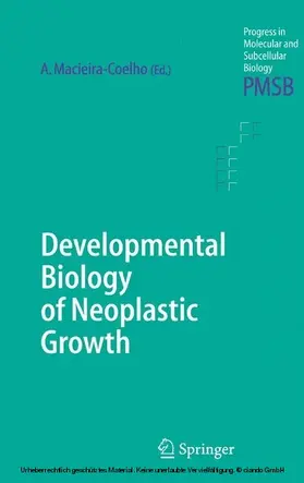 Macieira-Coelho | Developmental Biology of Neoplastic Growth | E-Book | www.sack.de