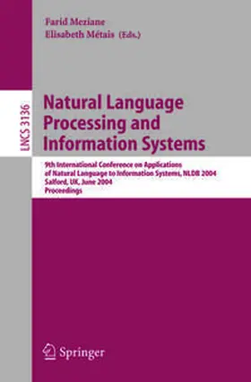 Meziane / Métais | Natural Language Processing and Information Systems | E-Book | sack.de