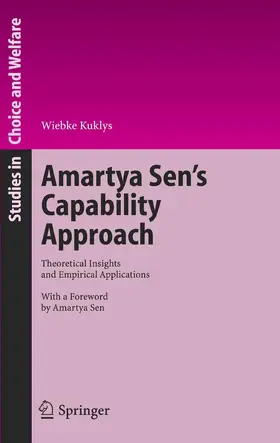 Kuklys |  Amartya Sen's Capability Approach | eBook | Sack Fachmedien