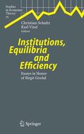 Schultz / Vind |  Institutions, Equilibria and Efficiency | eBook | Sack Fachmedien