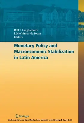 Langhammer / Vinhas de Souza |  Monetary Policy and Macroeconomic Stabilization in Latin America | eBook | Sack Fachmedien