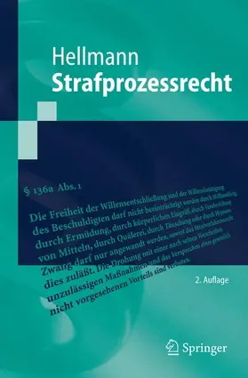 Hellmann |  Strafprozessrecht | Buch |  Sack Fachmedien