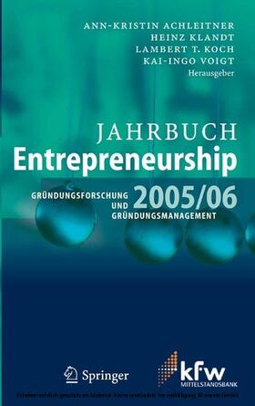 Achleitner / Klandt / Koch | Jahrbuch Entrepreneurship 2005/06 | E-Book | sack.de