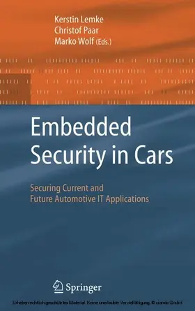 Lemke / Paar / Wolf | Embedded Security in Cars | E-Book | sack.de