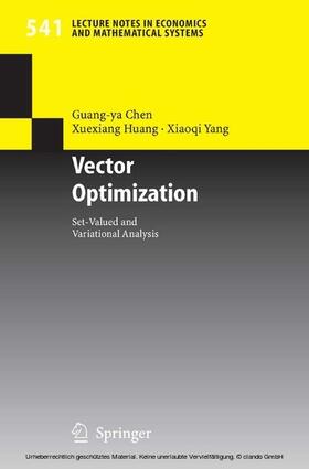 Chen / Huang / Yang | Vector Optimization | E-Book | sack.de