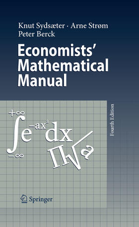 Sydsaeter / Strøm / Berck | Economists' Mathematical Manual | E-Book | sack.de