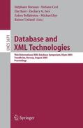 Bressan / Ceri / Hunt |  Database and XML Technologies | Buch |  Sack Fachmedien