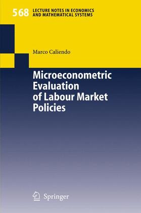 Caliendo | Microeconometric Evaluation of Labour Market Policies | Buch | sack.de