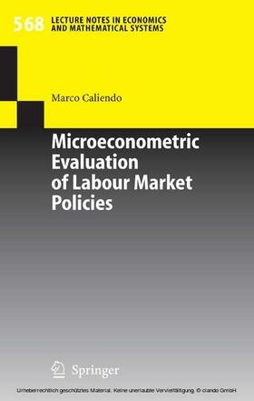 Caliendo | Microeconometric Evaluation of Labour Market Policies | E-Book | sack.de