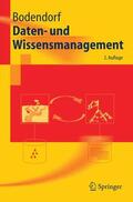 Bodendorf |  Daten- und Wissensmanagement | Buch |  Sack Fachmedien