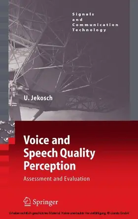 Jekosch | Voice and Speech Quality Perception | E-Book | sack.de