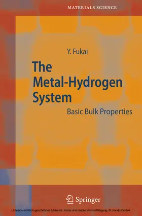 Fukai |  The Metal-Hydrogen System | eBook | Sack Fachmedien