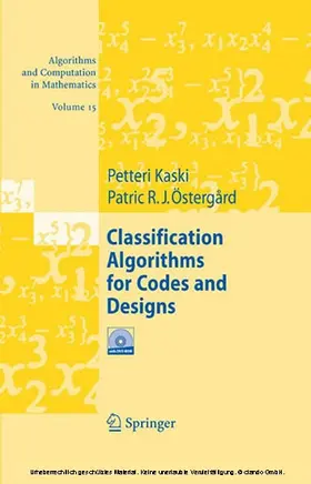 Kaski / Östergård |  Classification Algorithms for Codes and Designs | eBook | Sack Fachmedien