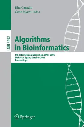 Casadio / Myers | Algorithms in Bioinformatics | Buch | 978-3-540-29008-7 | sack.de