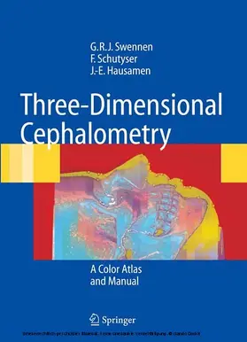 Swennen / Schutyser / Hausamen |  Three-Dimensional Cephalometry | eBook | Sack Fachmedien