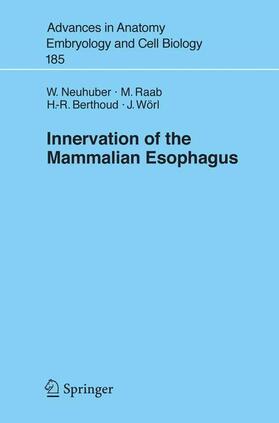 Neuhuber / Wörl / Raab | Innervation of the Mammalian Esophagus | Buch | 978-3-540-29205-0 | sack.de