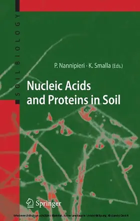 Nannipieri / Smalla |  Nucleic Acids and Proteins in Soil | eBook | Sack Fachmedien