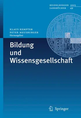 Meusburger / Kempter |  Bildung und Wissensgesellschaft | Buch |  Sack Fachmedien