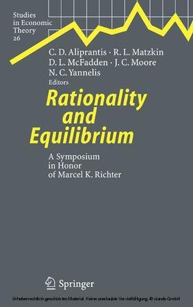 Aliprantis / Matzkin / McFadden | Rationality and Equilibrium | E-Book | sack.de