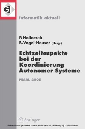 Holleczek / Vogel-Heuser | Echtzeitaspekte bei der Koordinierung Autonomer Systeme | E-Book | sack.de