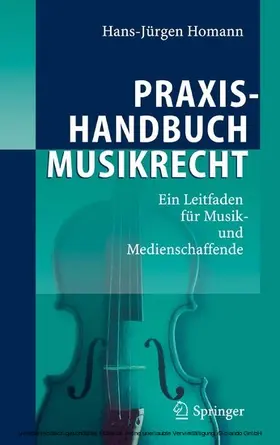 Homann | Praxishandbuch Musikrecht | E-Book | www.sack.de