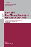 Adi / Tabet / Stoutenburg |  Rules and Rule Markup Languages for the Semantic Web | Buch |  Sack Fachmedien