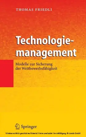 Friedli |  Technologiemanagement | eBook | Sack Fachmedien