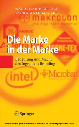 Pförtsch / Müller |  Die Marke in der Marke | eBook | Sack Fachmedien