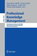 Althoff / Dengel / Bergmann |  Professional Knowledge Management | Buch |  Sack Fachmedien