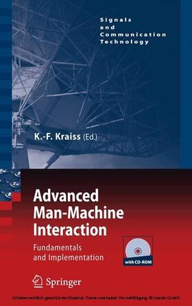 Kraiss | Advanced Man-Machine Interaction | E-Book | sack.de