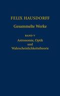 Bemelmans / Binder / Chatterji |  Felix Hausdorff - Gesammelte Werke Band 5 | Buch |  Sack Fachmedien
