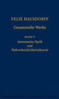 Bemelmans / Binder / Chatterji |  Felix Hausdorff - Gesammelte Werke Band 5 | eBook | Sack Fachmedien