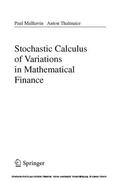 Malliavin / Thalmaier |  Stochastic Calculus of Variations in Mathematical Finance | eBook | Sack Fachmedien