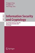 Feng / Yung / Lin |  Information Security and Cryptology | Buch |  Sack Fachmedien